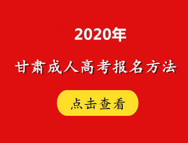 2020年甘肃方法