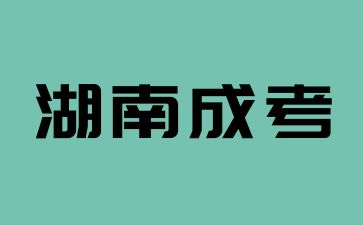 2024年湖南成考报名方式